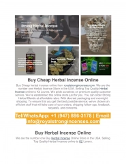 Buy Cheap Herbal Incense Online - royalstrongincenses.com