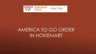 Hokiemart Ordering Instructions for America To Go Events