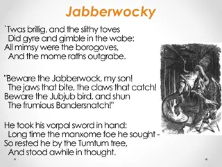 Syntax Through Jabberwocky and Linguistic Examples