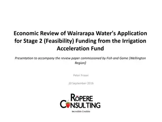 Review of Wairarapa Water's Application for Stage 2 Funding