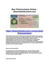 BUY FÜHRERSCHEINE ONLINE - DESECHTEDOKUMENT.COM