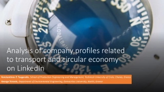 Exploring Circular Economy Practices in Transportation Companies