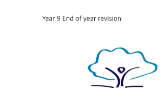 Year 9 End of year revision