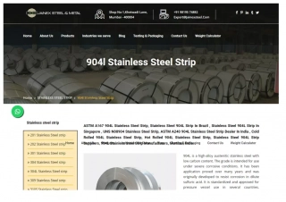 904L Stainless Steel Strip | AISI 904l SS Strip | ASME SB677 SS 904L Strips