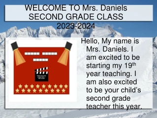 Mrs. Daniels' Second Grade Class 2023-2024