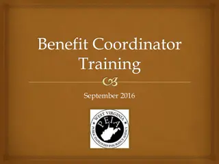 Employee Benefits Coordinator Training Updates September 2016