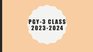 PGY-3 CLASS 2023-2024