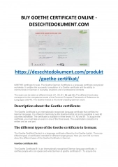 Buy GOETHE certificate Online - desechtedokument.com