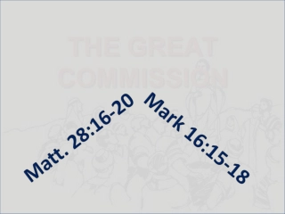 The Great Commission: Universal Authority to Make Disciples for Salvation