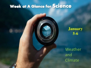 Week at A Glance for Science