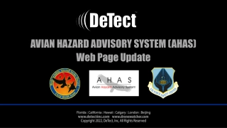 Avian Hazard Advisory System (AHAS) Update