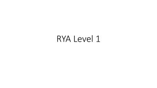 RYA Level 1