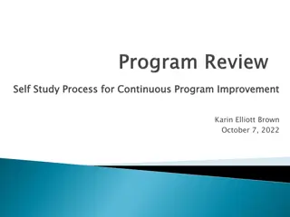Program Review Process for Continuous Improvement