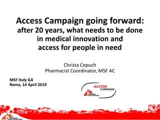 Future of Medical Innovation and Access for People in Need