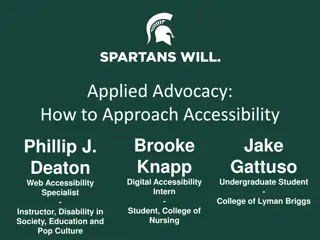 Approaching Accessibility: A Path to Equality for Persons with Disabilities