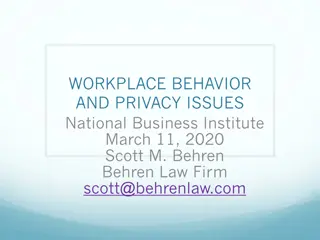 Employee Surveillance and Privacy Laws in the Workplace