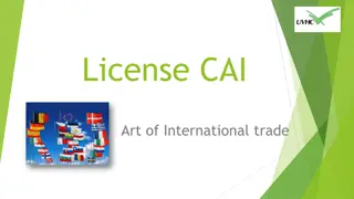 CAI License Program in International Trade at Valenciennes University