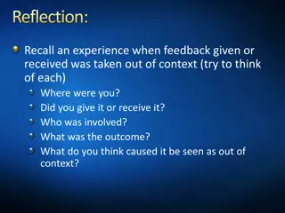 Feedback and Mistreatment in Learning Environments