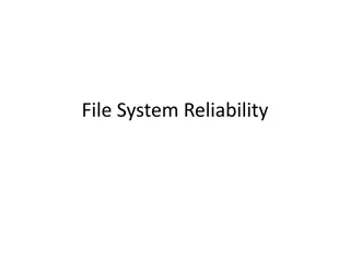 File System Reliability and Storage Solutions