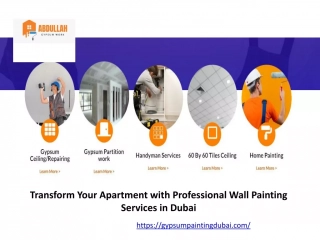 Transform Your Apartment with Professional Wall Painting Services in Dubai