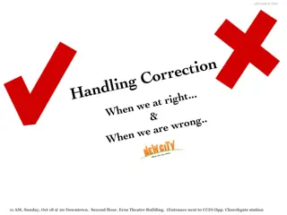 Dynamics of Correction in Human Interaction