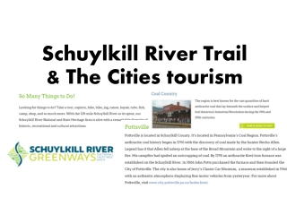 Schuylkill River Trail & The Cities tourism