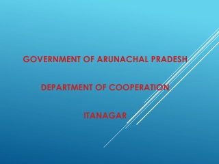 Cooperative Societies in Arunachal Pradesh: Status and Categories