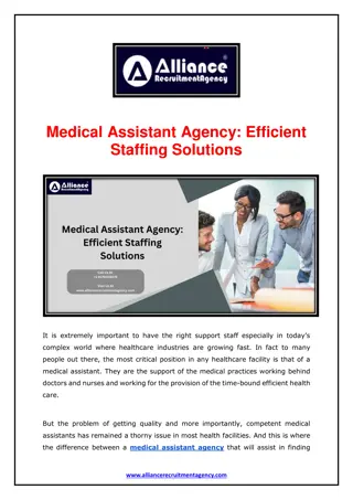 Medical Assistant Agency - Efficient Staffing Solutions