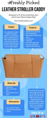 Leather Stroller Caddy  | Freshly Picked Infographic