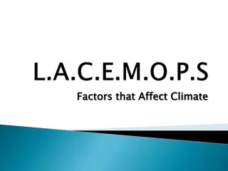 Factors Influencing Climate Patterns