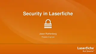 Security Practices in Laserfiche