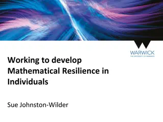 Developing Mathematical Resilience in Individuals