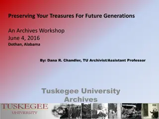 Preserving Your Family Archives: A Workshop Guide