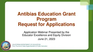 Antibias Education Grant Program Overview