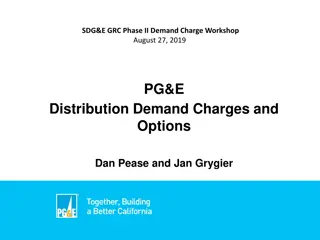 Distribution Capacity Costs and Alternative Demand Charge Options