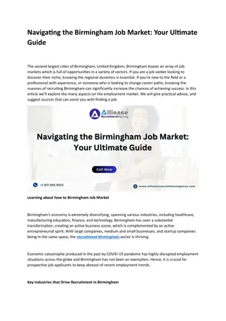 Navigating the Birmingham Job Market Your Ultimate Guide