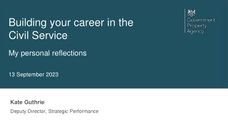 Building your career in the Civil Service