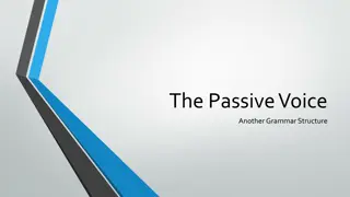 The Passive Voice: Usage and Conversion
