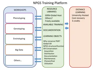 Innovative Training and Learning Platform for Conservation of Plant Genetic Resources