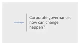 Driving Change in Corporate Governance: Strategies for Transformation