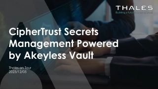 CipherTrust Secrets Management Powered by Akeyless Vault
