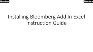 Guide on Installing Bloomberg Add-In in Excel