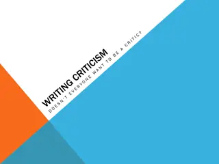 The Art of Reviewing: From Opinions to Epigrams
