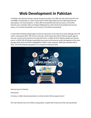 Web Development in Pakistan