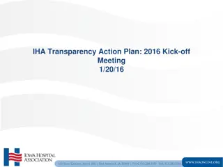 Transparency Action Plan 2016 Kick-off Meeting Overview