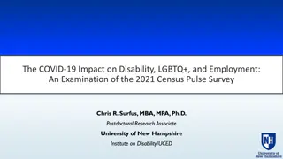 The Impact of COVID-19 on Disability and LGBTQ+ Communities