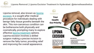 Lipoma Removal | Lipoma Excision Treatment In Hyderabad. @eternelleaesthetics
