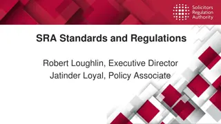 SRA Standards and Regulations Overview