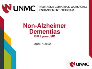 Non-Alzheimer Dementias: Cases and Diagnoses