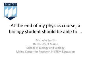 Learning Goals in Physics for Life Sciences